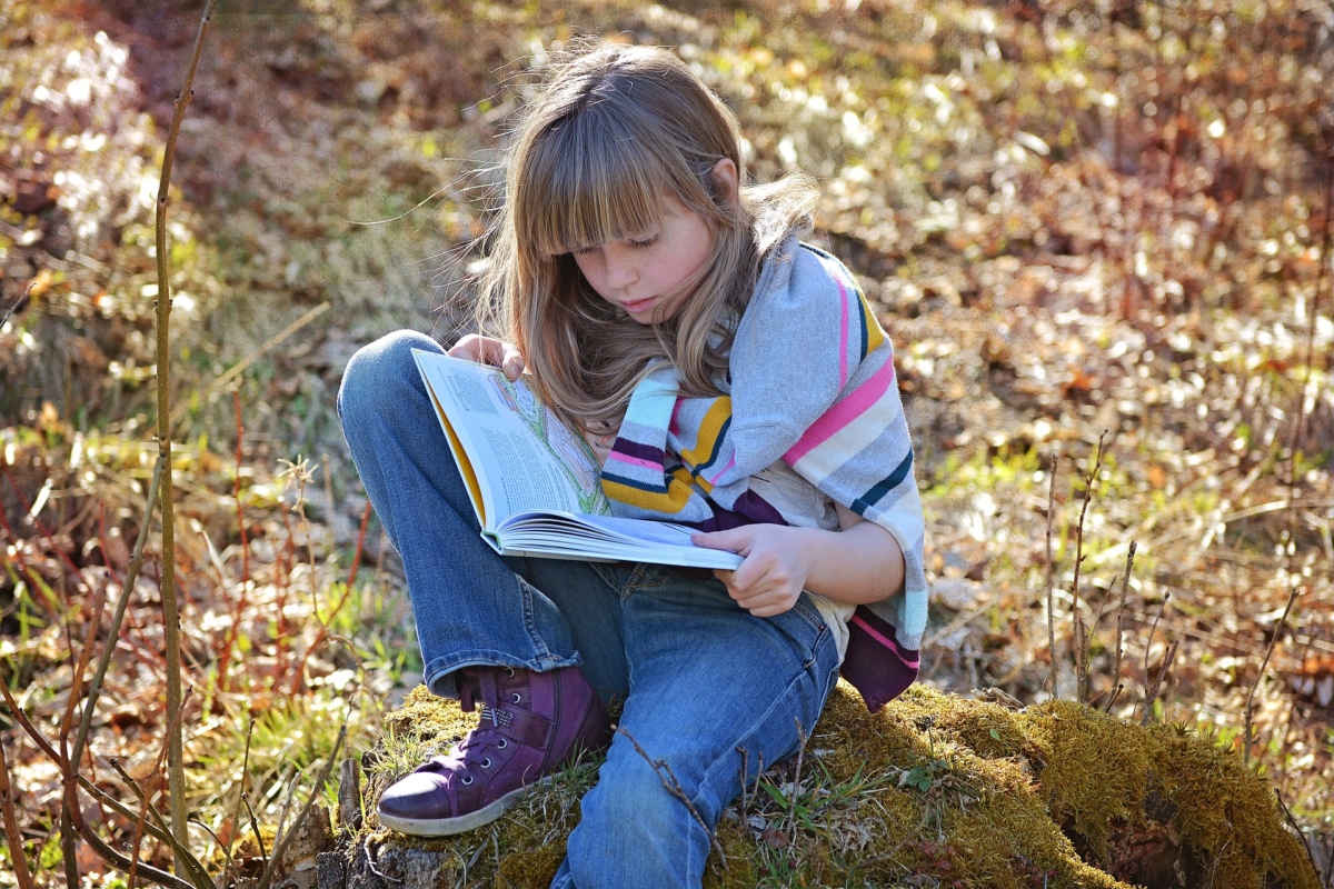 Ein lesendes Mädchen. /Quelle: pixabay.com / Pezibear