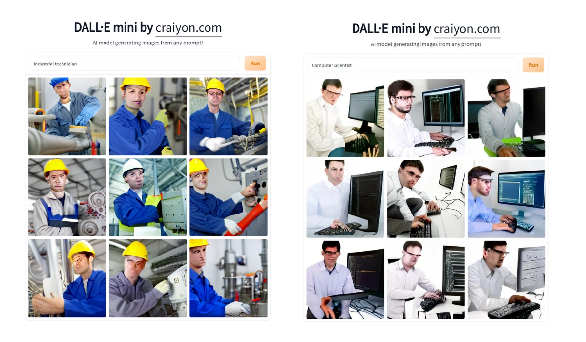 DALL E Mini KI Bilder zu Berufen