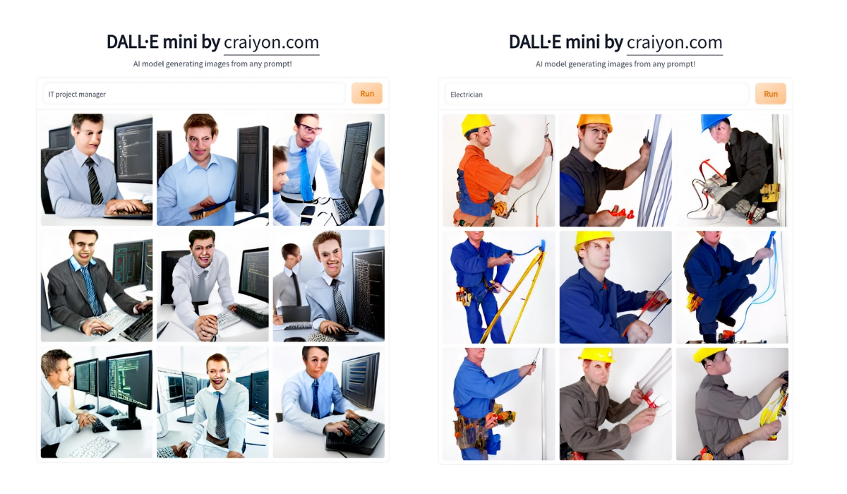 DALL E Mini KI Bilder zu Berufen